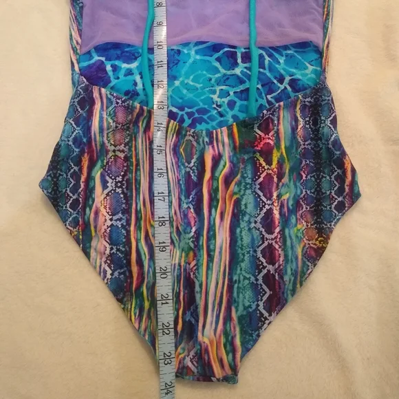Savage swim reversible "STRIKER" one piece Swimsuit bikini bathing suit sz SMALL - Picture 11 of 12